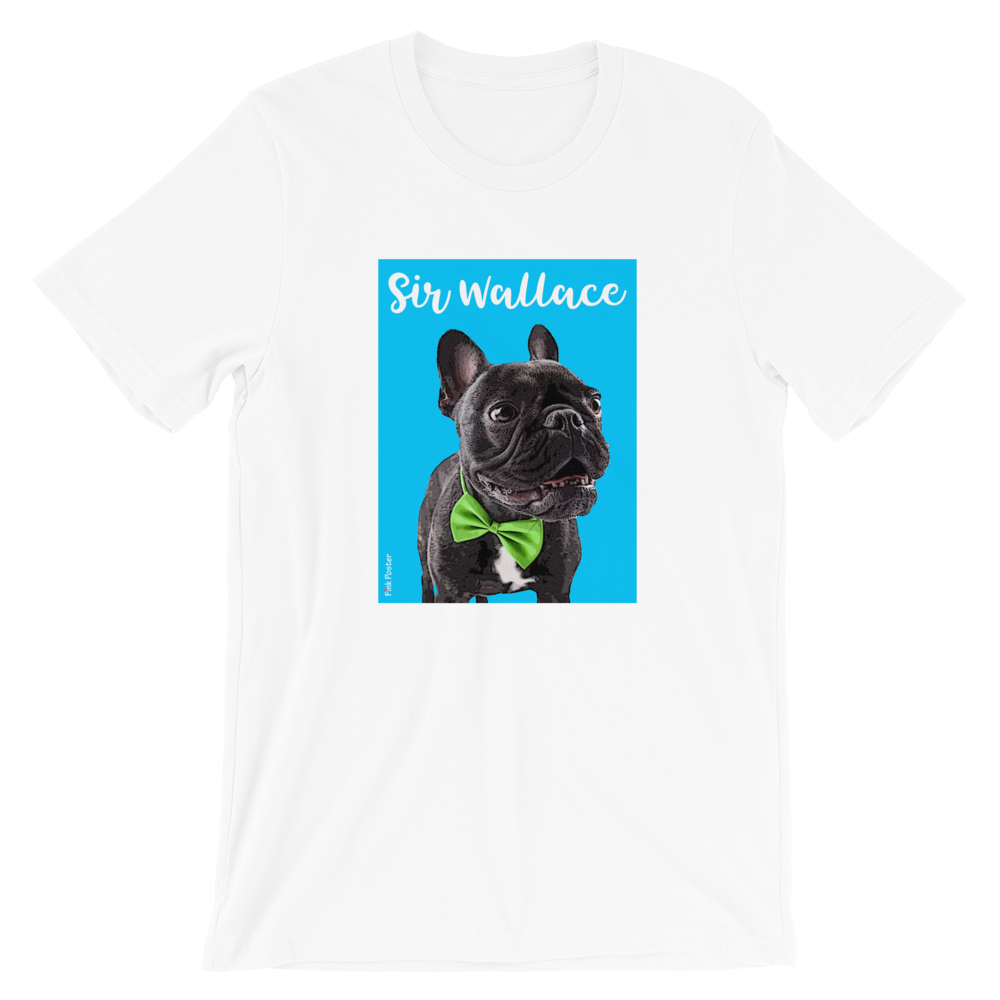 custom and personalized t-shirt with a French Bulldog on it
